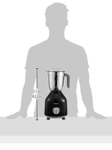 Philips HL7756/01 750 Watt Mixer Grinder, 3 Stainless Steel Multipurpose Jars with 3 Speed Control and Pulse function (Black) - View 9