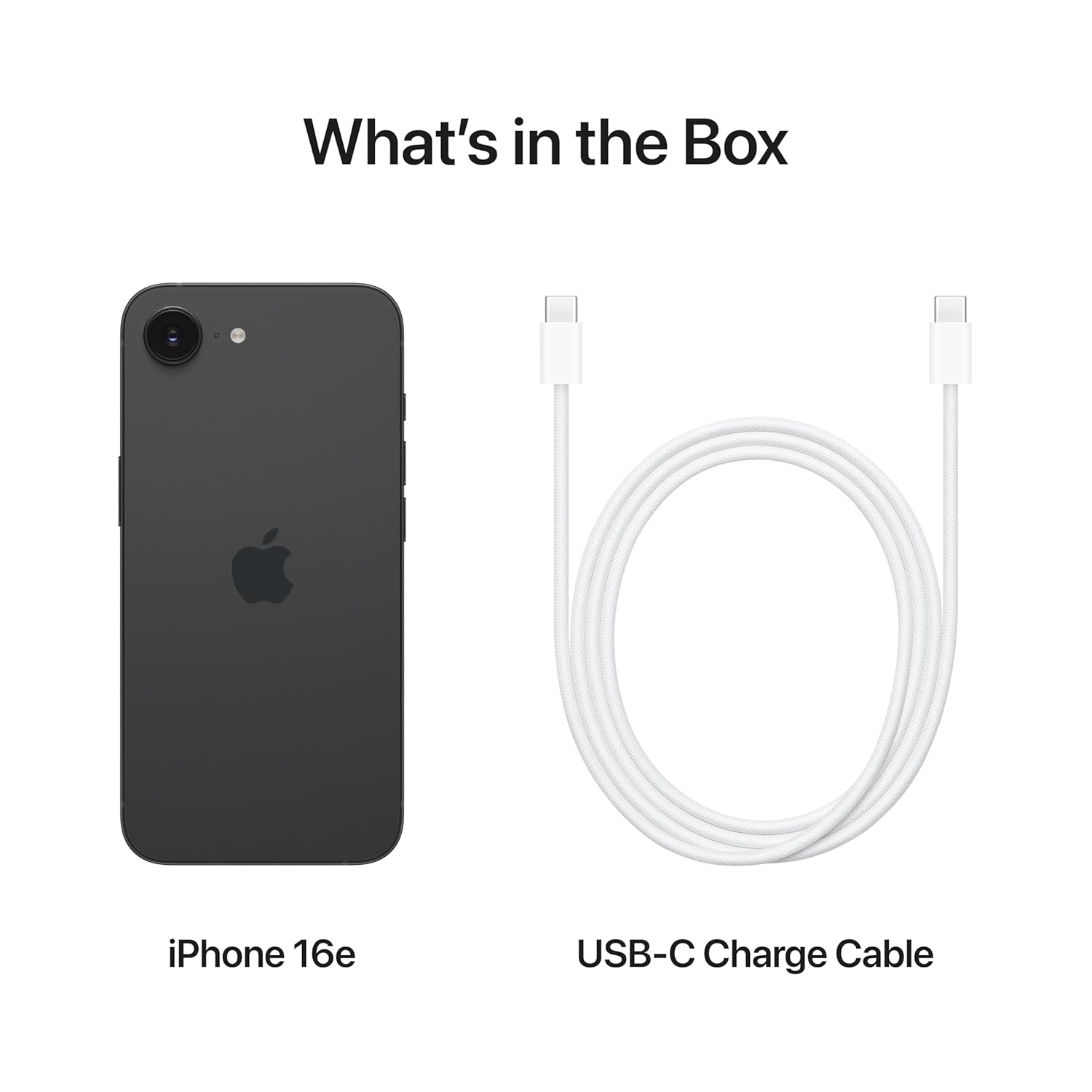 iPhone 16e 128 GB: Built for Apple Intelligence, A18 Chip, Supersized Battery Life, 48MP Fusion. Camera, 15.40 cm (6.1?) Super Retina XDR Display; Black - View 6