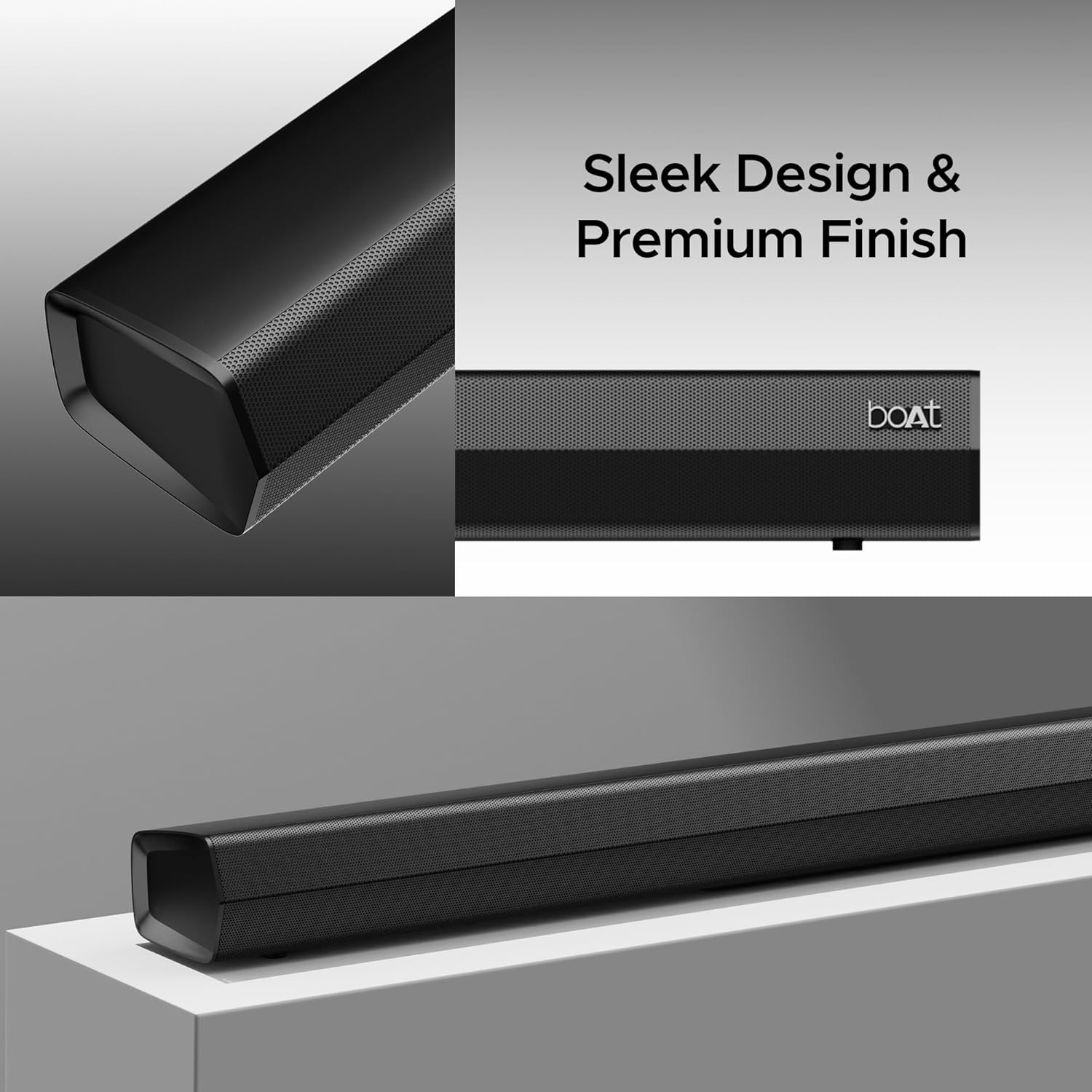 Boat Aavante Bar 3600/3500, 500W Signature Sound,5.1CH, Wall Mountable Design, Bass &amp; Treble with Master Remote Control, Bluetooth Sound Bar, Home Theatre Soundbar Speaker (Premium Black) - View 2