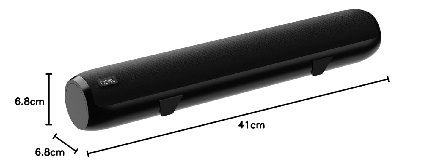 Boat Aavante Bar 610, 25W Signature Sound, 2.0 CH with Dual Passive Radiators, 7 HRS Battery, Sleek Design, Multi Connectivity, Bluetooth Sound Bar, Soundbar Speaker (Charcoal Black) - View 2