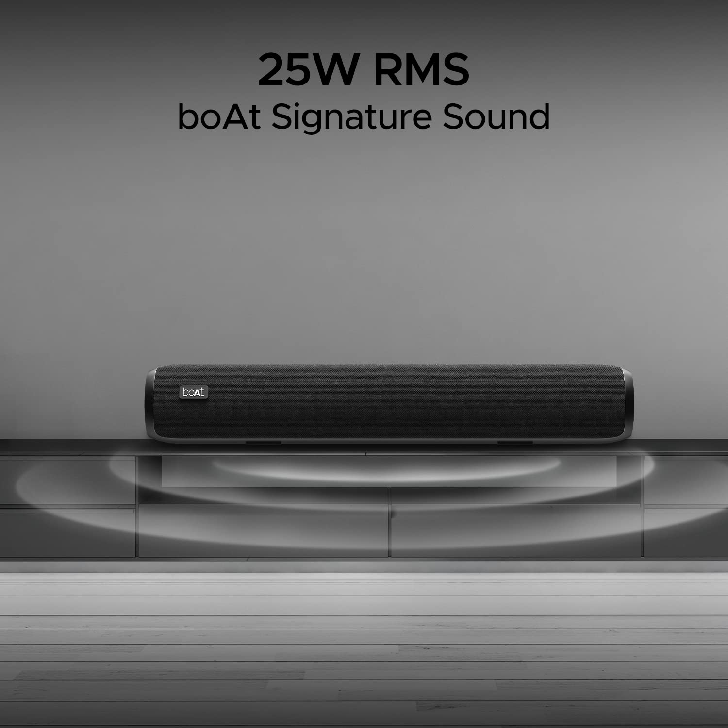 Boat Aavante Bar 610, 25W Signature Sound, 2.0 CH with Dual Passive Radiators, 7 HRS Battery, Sleek Design, Multi Connectivity, Bluetooth Sound Bar, Soundbar Speaker (Charcoal Black) - View 7