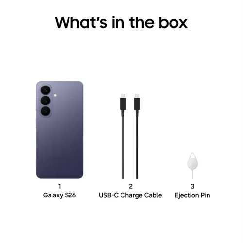 Samsung Galaxy S26 5G (12GB RAM, 512GB Storage) Exynos 2600 | 4300 mAh Battery | AI Phone | Cobalt Violet - View 6