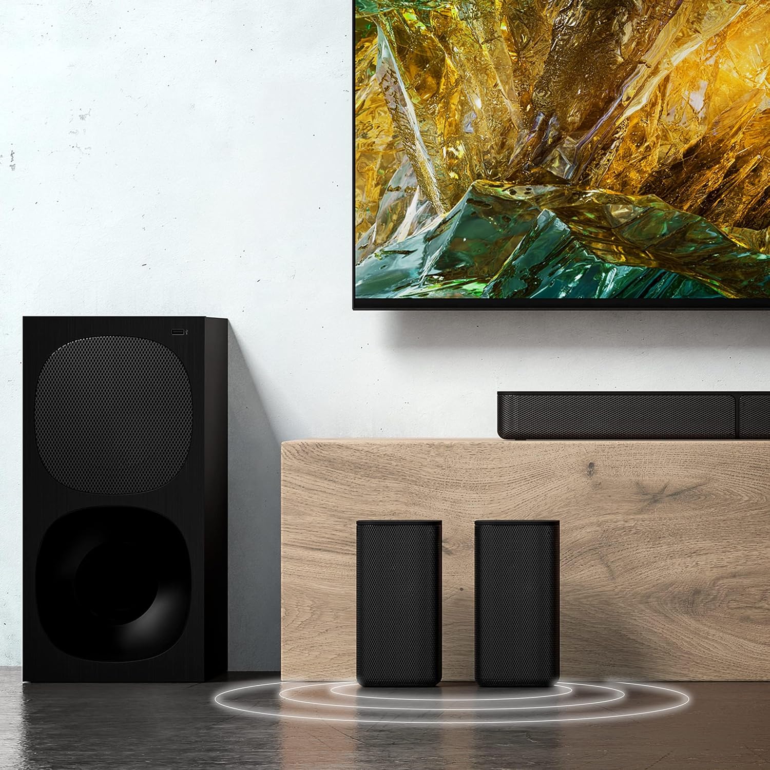Sony HT-S20R Real 5.1ch Dolby Digital Soundbar for TV with subwoofer and Compact Rear Speakers, 5.1ch Home Theatre System (400W,Bluetooth & USB Connectivity, HDMI & Optical connectivity) - View 4
