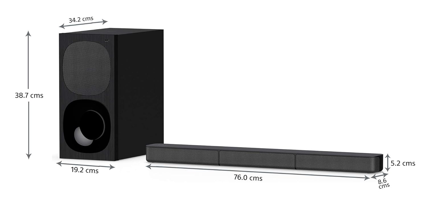 Sony HT-S20R Real 5.1ch Dolby Digital Soundbar for TV with subwoofer and Compact Rear Speakers, 5.1ch Home Theatre System (400W,Bluetooth & USB Connectivity, HDMI & Optical connectivity) - View 6