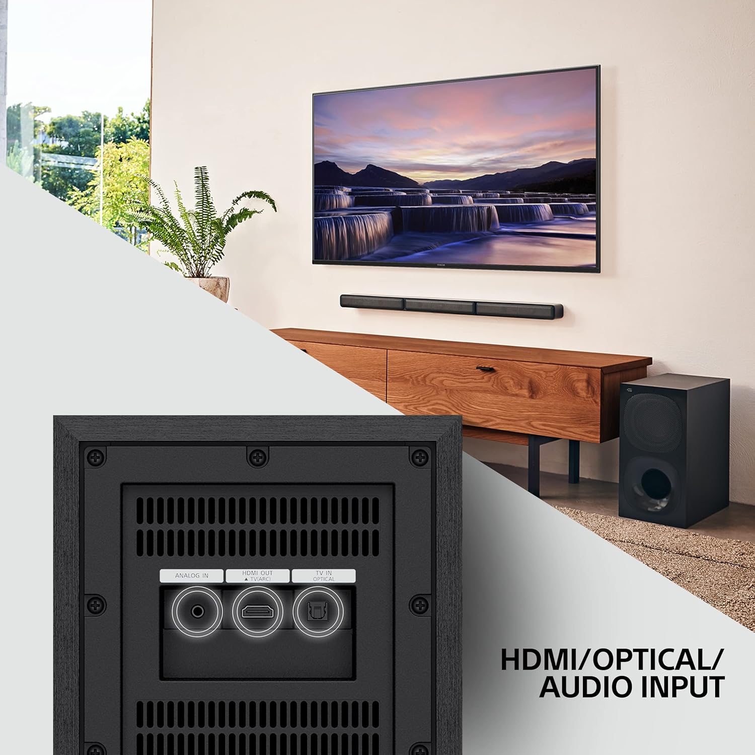 Sony HT-S40R Real 5.1ch Dolby Audio Soundbar for TV with Subwoofer & Wireless Rear Speakers, 5.1ch Home Theatre System (600W, Bluetooth & USB Connectivity, HDMI & Optical Connectivity, Sound Mode) - View 7