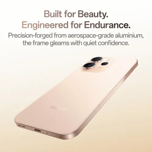 OPPO Reno15 Pro 5G (12GB RAM, 256GB Storage) | MediaTek Dimensity 8450 | 6500mAh Battery | IP69 Water and Dust Resistance | Sunset Gold - View 4