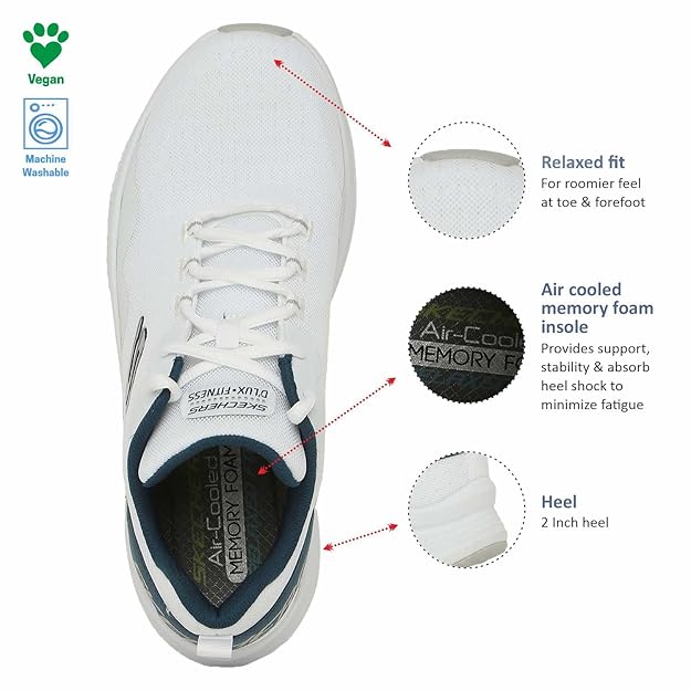 Skechers Men D'Lux Fitness Roam Free Sneakers - View 5