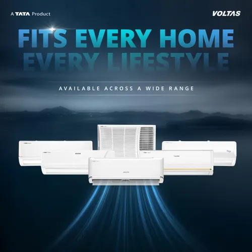 Voltas 1.5 Ton 3 Star 5 in 1 Adjustable Inverter Split AC | 100% Copper | Anti Dust Filter | Turbo Cooling | High Ambient Cooling (183INV Vectra Zen Silver, 2026 Model - New BEE Star Rated) White - View 3