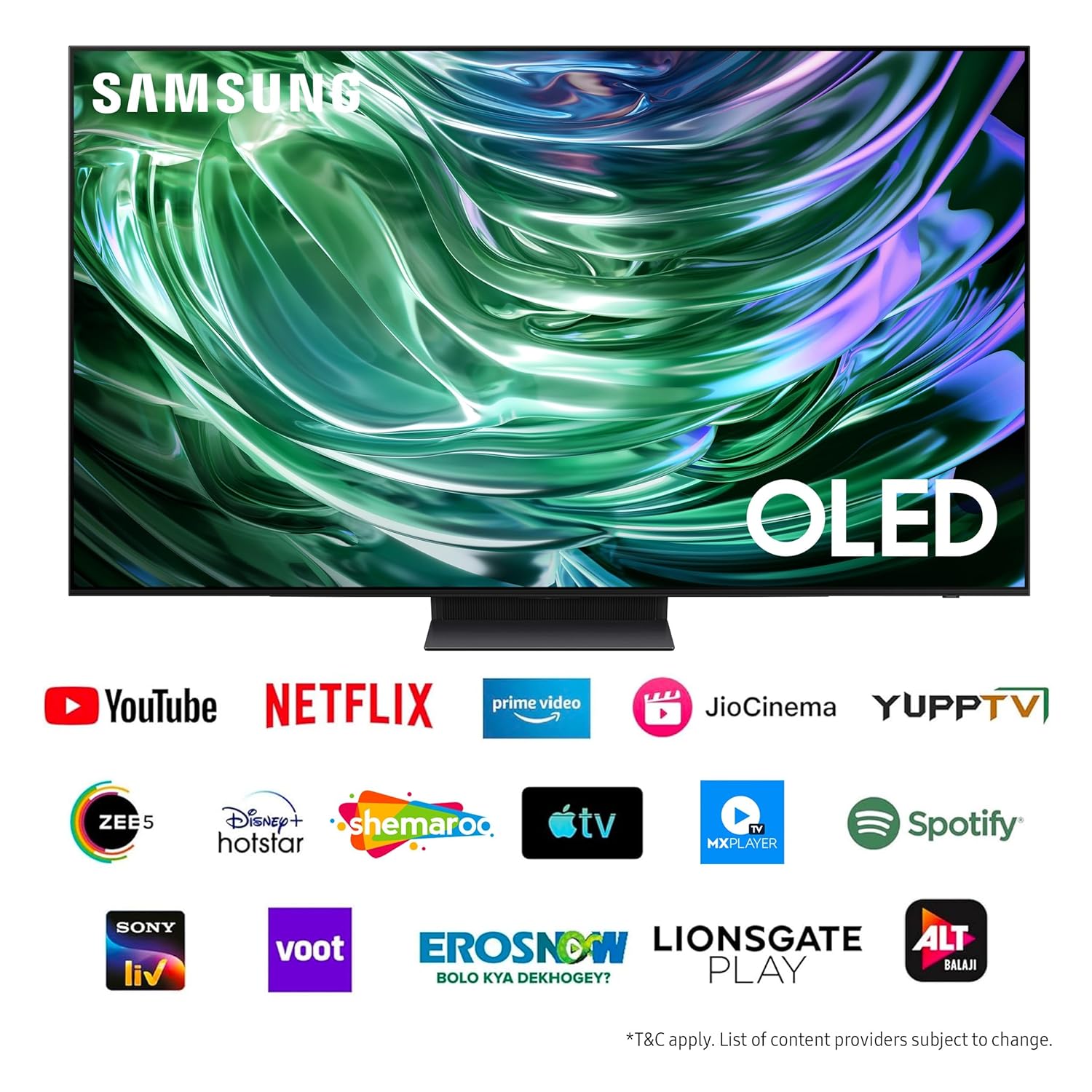Samsung 195 cm (77 inches) 4K Ultra HD Smart OLED TV QA77S90DAELXL (Graphite Black) - View 3