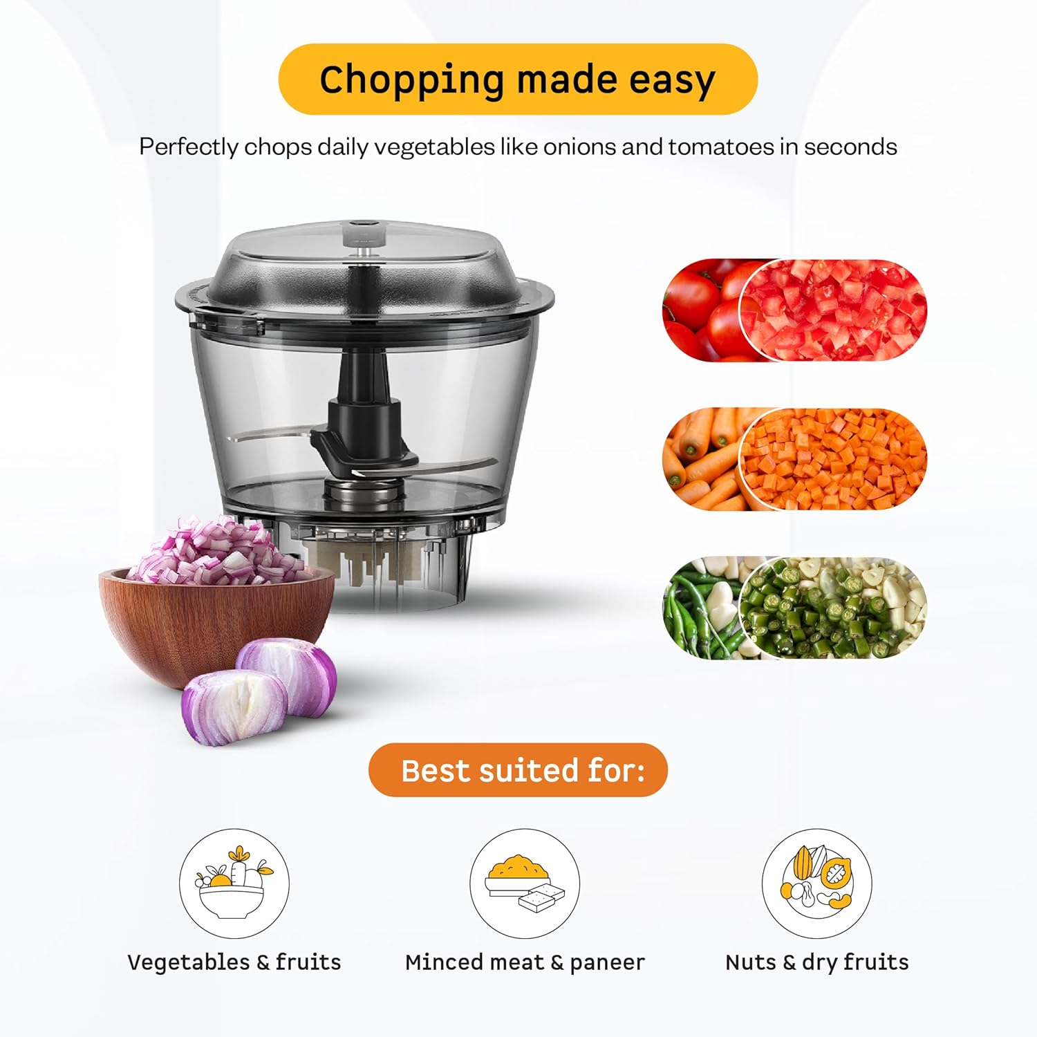 Atomberg Zenova Fresh Juicer Mixer Grinder | Coarse Mode for Silbatta-like Texture | Intelligent BLDC Motor | Safety Features |4 Jars including Chopper & Juicer Jar | Hands-Free Operation | Misty Teal - View 6