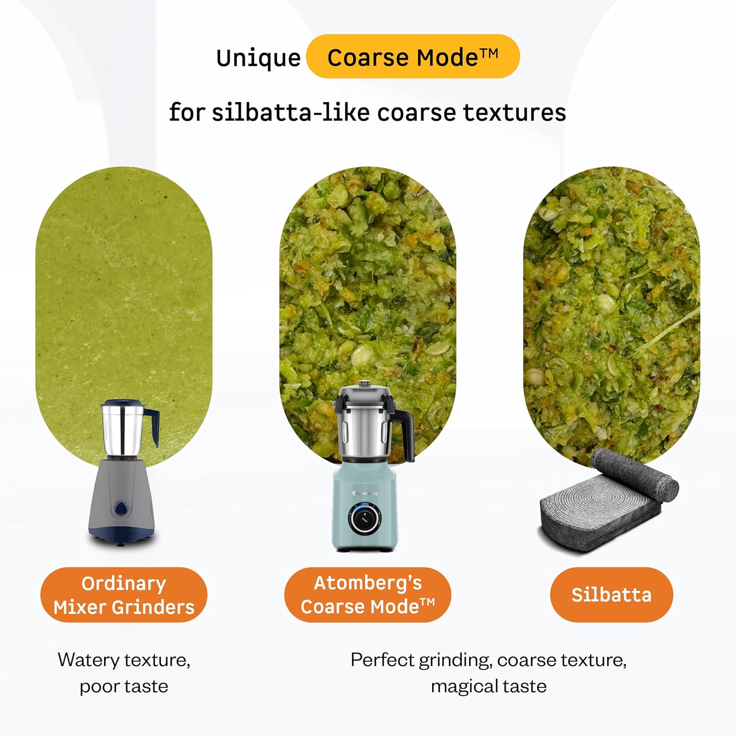 Atomberg Zenova Fresh Juicer Mixer Grinder | Coarse Mode for Silbatta-like Texture | Intelligent BLDC Motor | Safety Features |4 Jars including Chopper & Juicer Jar | Hands-Free Operation | Misty Teal - View 8