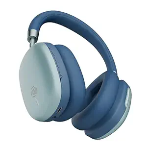 Zebronics Silencio 200T Wireless Headphones, Hybrid ANC 48dB, Upto 100Hrs Playback, 40mm Drivers, Dual Mic ENC, BT v6.0, Gaming Mode, Dual Pairing, Touch Controls, App Support, AUX, Blue