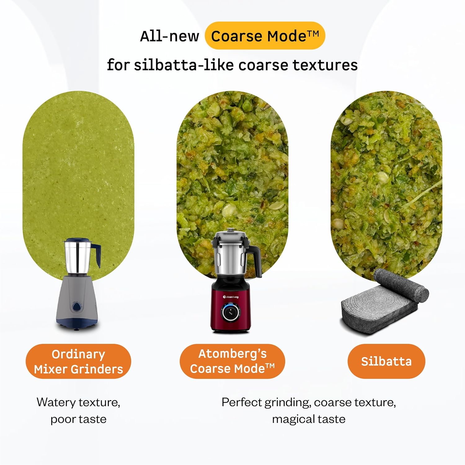 Atomberg Zenova Mixer Grinder for Kitchen with Intelligent BLDC Motor | Unique Coarse Mode for Silbatta-like Texture | 4 Jars incl. Chopper | Hands-Free Operation | Safety Features | Red Wine - View 9