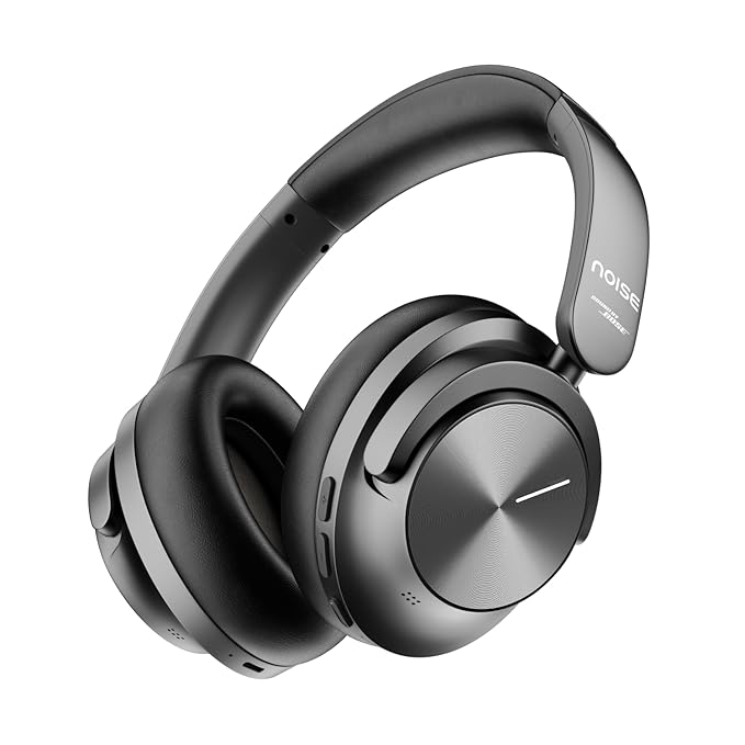 Noise Master Buds Max, Sound by Bose Wireless Over-Ear Headphones, Adaptive ANC, LHDC 5.0, Immersive Spatial Audio,Upto 60H Playtime, Fast Pairing, Wear Detection(Onyx)
