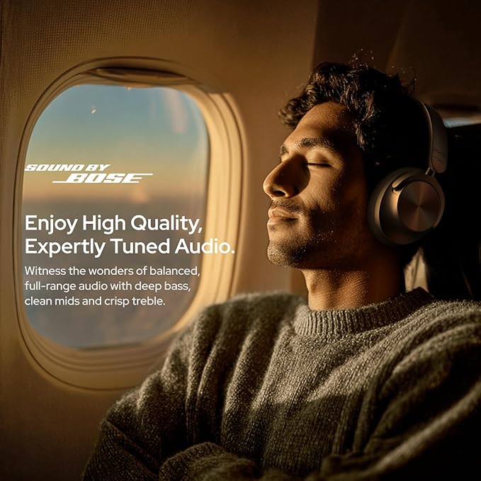Noise Master Buds Max, Sound by Bose Wireless Over-Ear Headphones, Adaptive ANC, LHDC 5.0, Immersive Spatial Audio,Upto 60H Playtime, Fast Pairing, Wear Detection(Onyx) - View 2