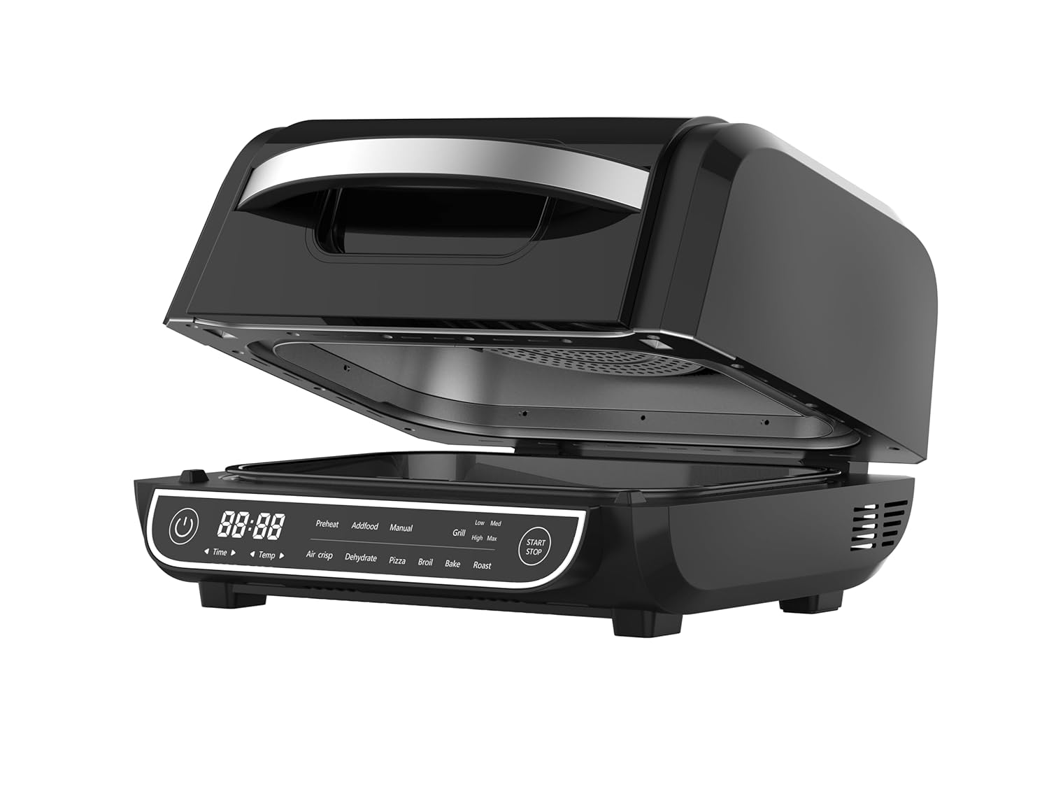Westinghouse 8-in-1 1700W 6L Digital Air Grill | Grill, Roast, Air Fry, Dehydrate, Broil, Bake, Pizza & Manual | Temp Control upto 230°C, Flip Alert | 2-Yr Warranty (WKMFCM203) Black - View 2