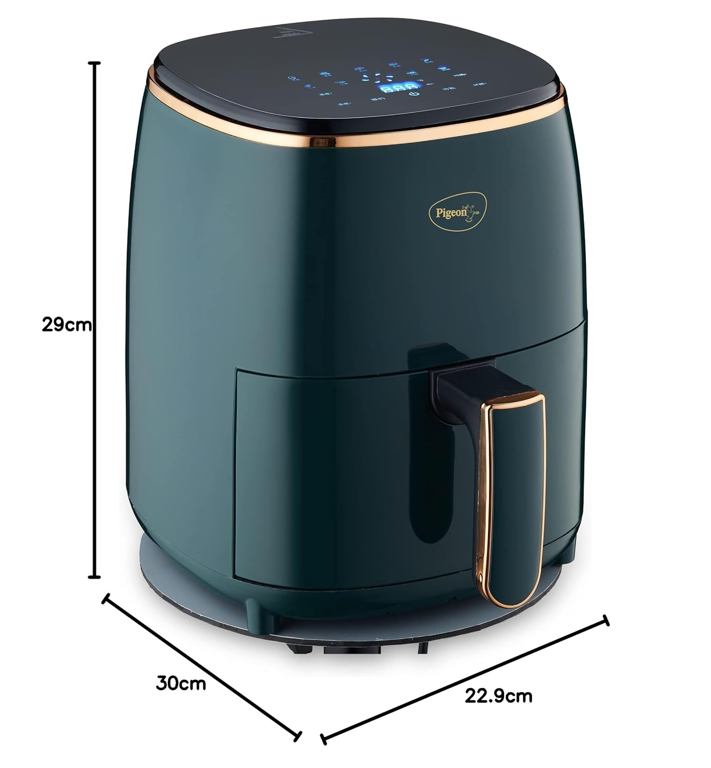Pigeon Healthifry Digital Air Fryer, 360° High Speed Air Circulation Technology 1200 W with Non-Stick 4.2 L Basket - View 2