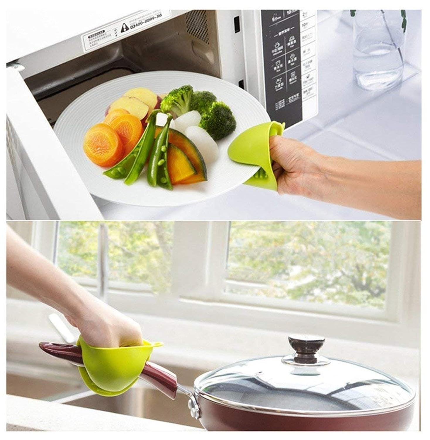 Air Fryer Accessories Set - Reusable Silicone Air Fryer Liners, Oil Sprayer for Cooking, Silicone Mitts, Basting Brush &amp; Spatula - Non-Stick Food Grade Ninja, Cosori, &amp; Vortex Compatible - View 2