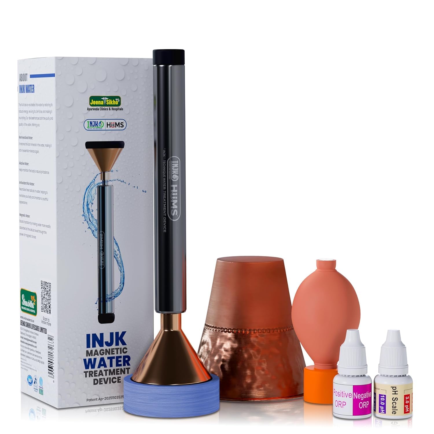 Jeena Sikho Magnatic Living Water Device for Alkaline | Kangen Benefits, Get Pure Mineral Water with Alkaline Filter for Home, Filter Non-Electric