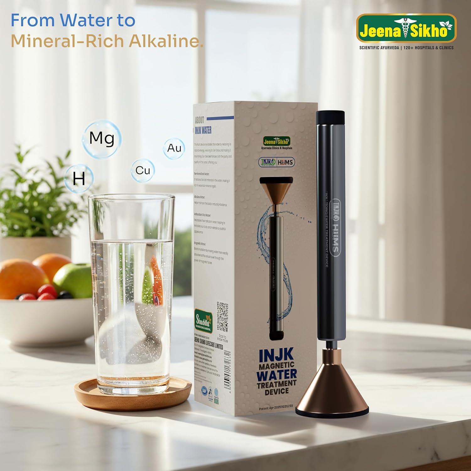 Jeena Sikho Magnatic Living Water Device for Alkaline | Kangen Benefits, Get Pure Mineral Water with Alkaline Filter for Home, Filter Non-Electric - View 2