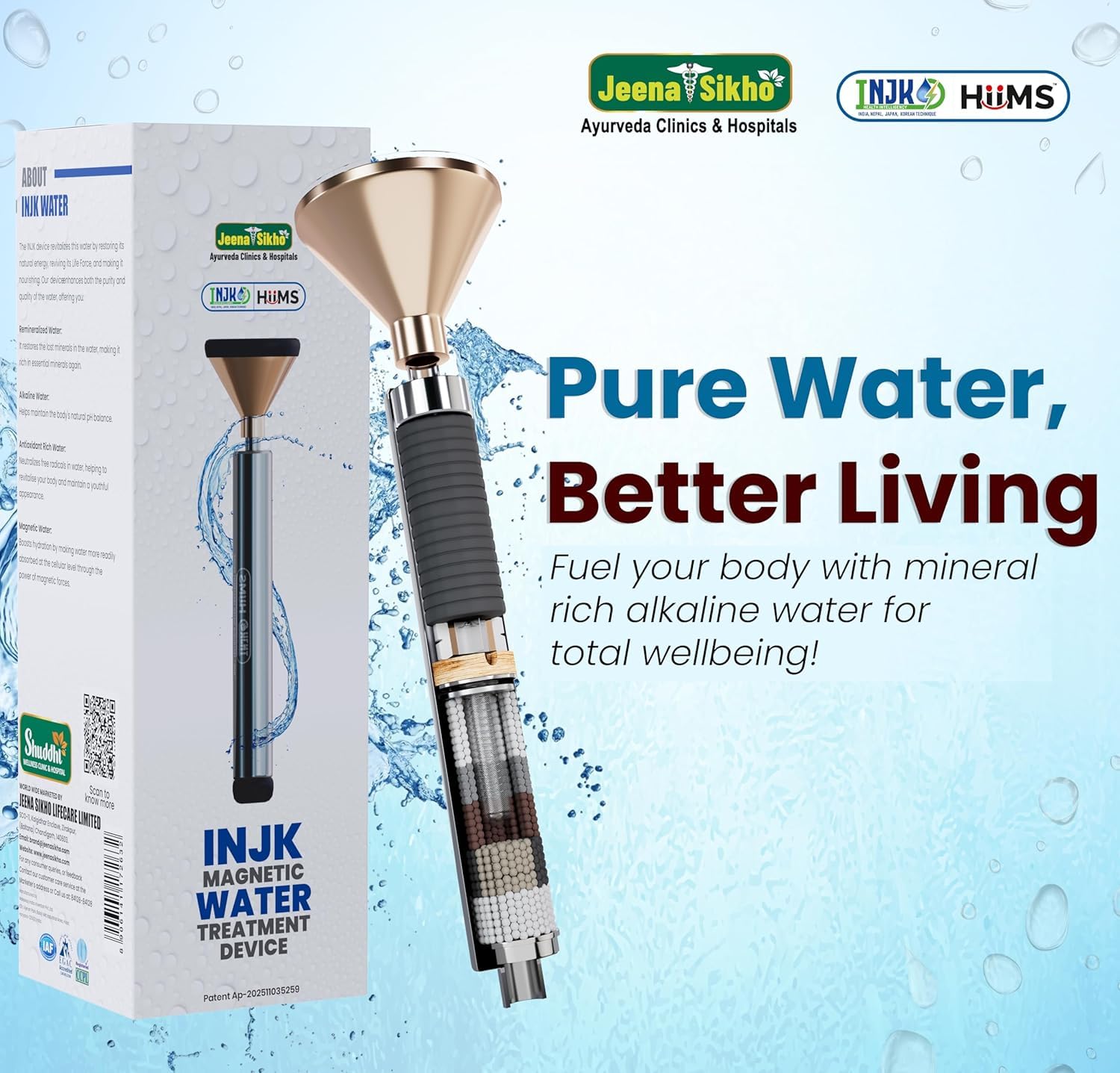 Jeena Sikho Magnatic Living Water Device for Alkaline | Kangen Benefits, Get Pure Mineral Water with Alkaline Filter for Home, Filter Non-Electric - View 7