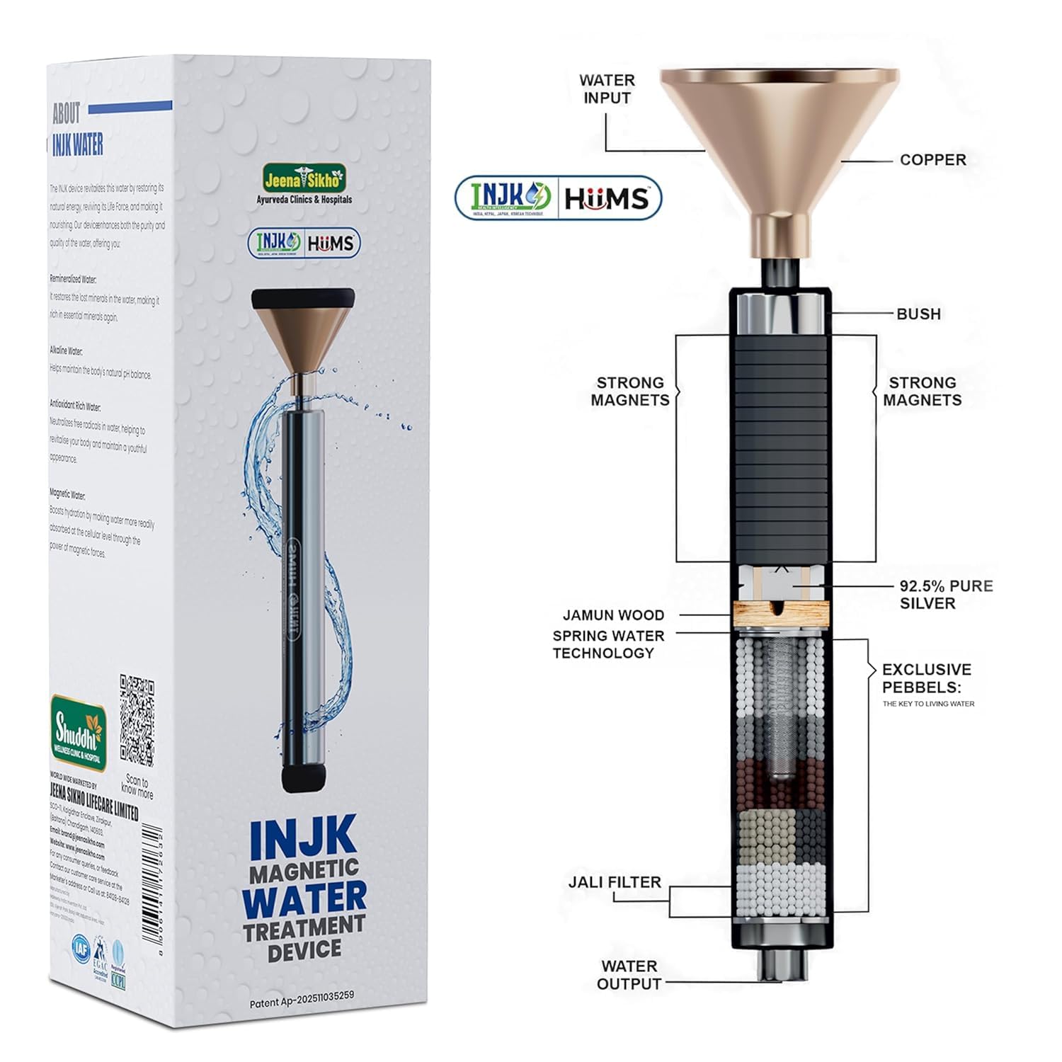 Jeena Sikho Magnatic Living Water Device for Alkaline | Kangen Benefits, Get Pure Mineral Water with Alkaline Filter for Home, Filter Non-Electric - View 9
