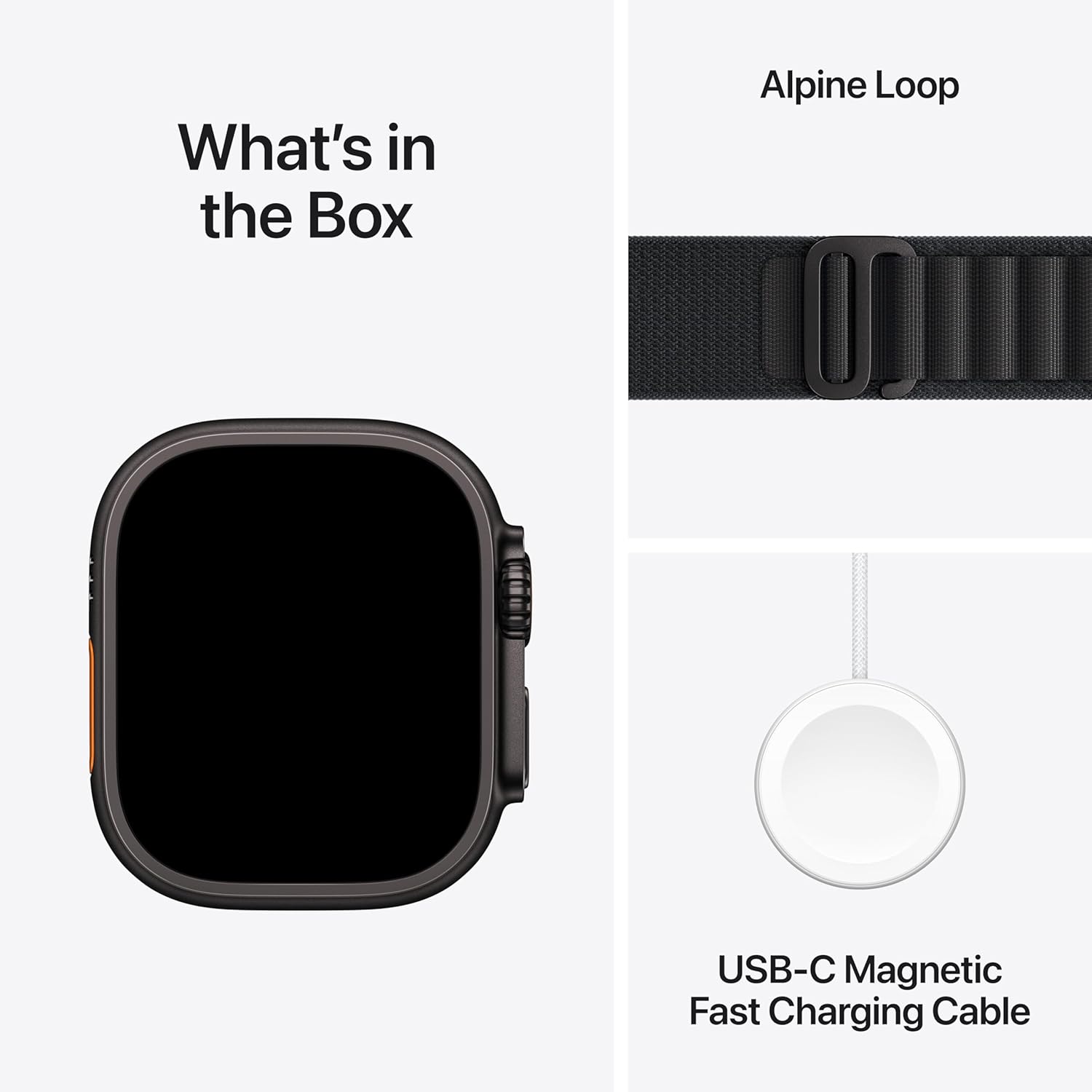 Apple Watch Ultra 3 GPS + Cellular 49mm Black Titanium Case with Black Alpine Loop - Medium - View 6