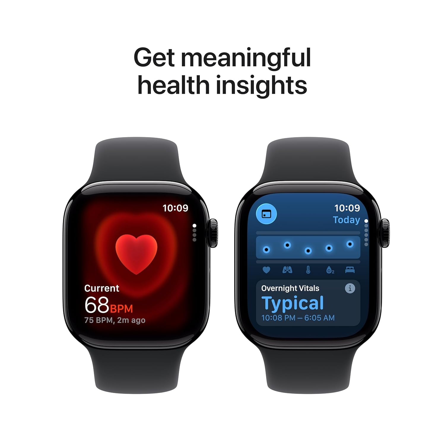Apple Watch Series 11 GPS + Cellular 42mm Jet Black Aluminium Case with Black Sport Band - S/M - View 4