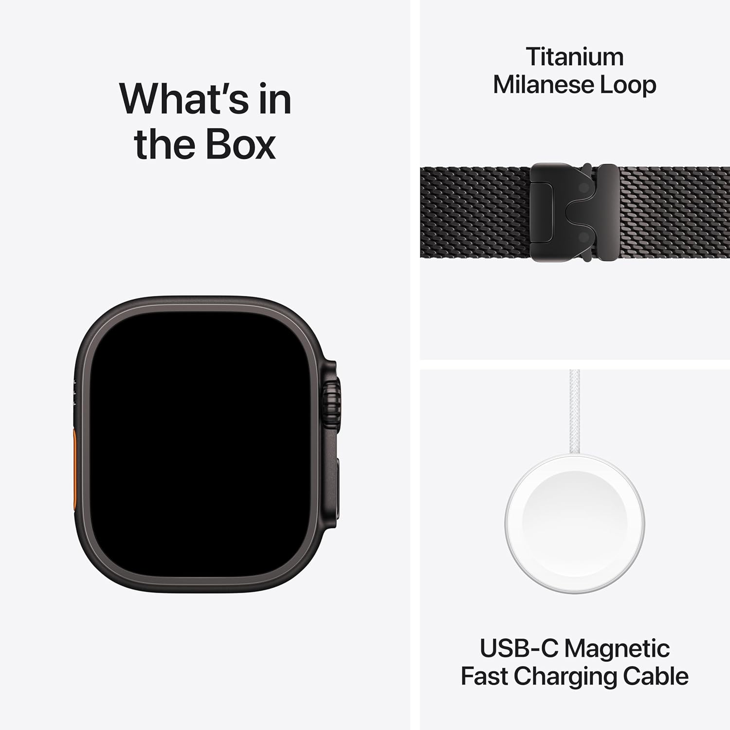 Apple Watch Ultra 2 [GPS + Cellular 49 mm] Smartwatch, Sports Watch with Black Titanium Case with Black Titanium Milanese Loop - L. Fitness Tracker, Precision GPS, Action Button, Carbon Neutral - View 6