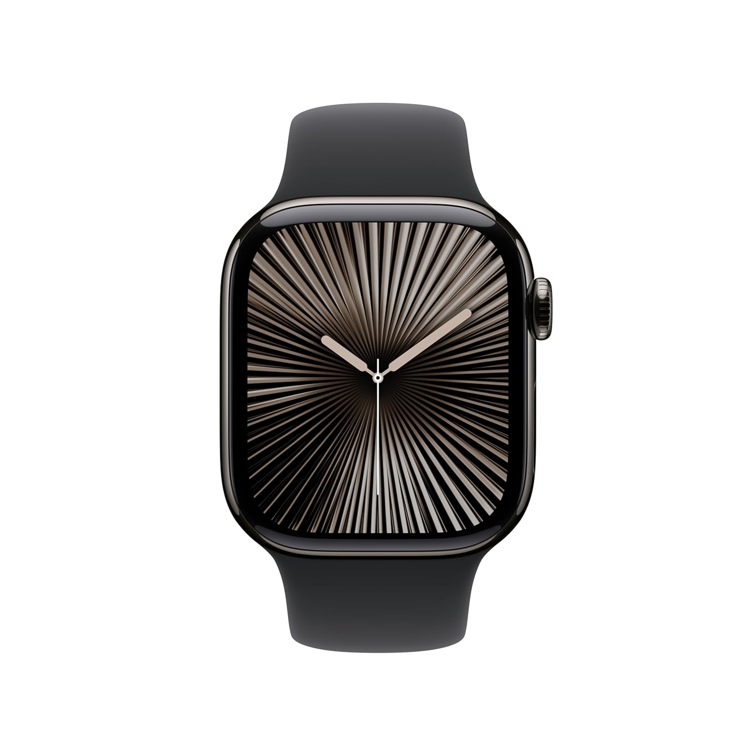 Apple Watch Series 10 [GPS + Cellular 42 mm] Smartwatch with Slate Titanium Case with Black Sport Band- S/M. Fitness Tracker, ECG App, Always-On Retina Display, Water Resistant - View 2