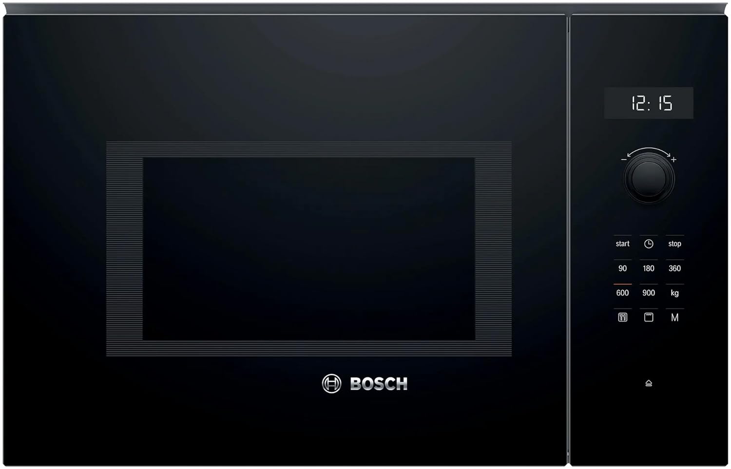 Bosch 25 Litre Series 6 Built-In Microwave Oven Stainless Steel Microwave Oven (BEL554MB0I,Black) (Series 6)
