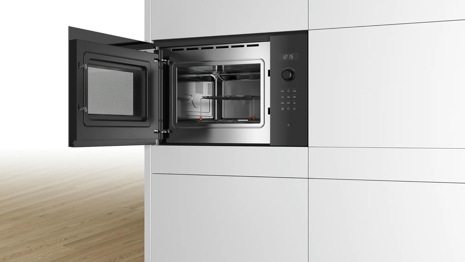 Bosch 25 Litre Series 6 Built-In Microwave Oven Stainless Steel Microwave Oven (BEL554MB0I,Black) (Series 6) - View 4