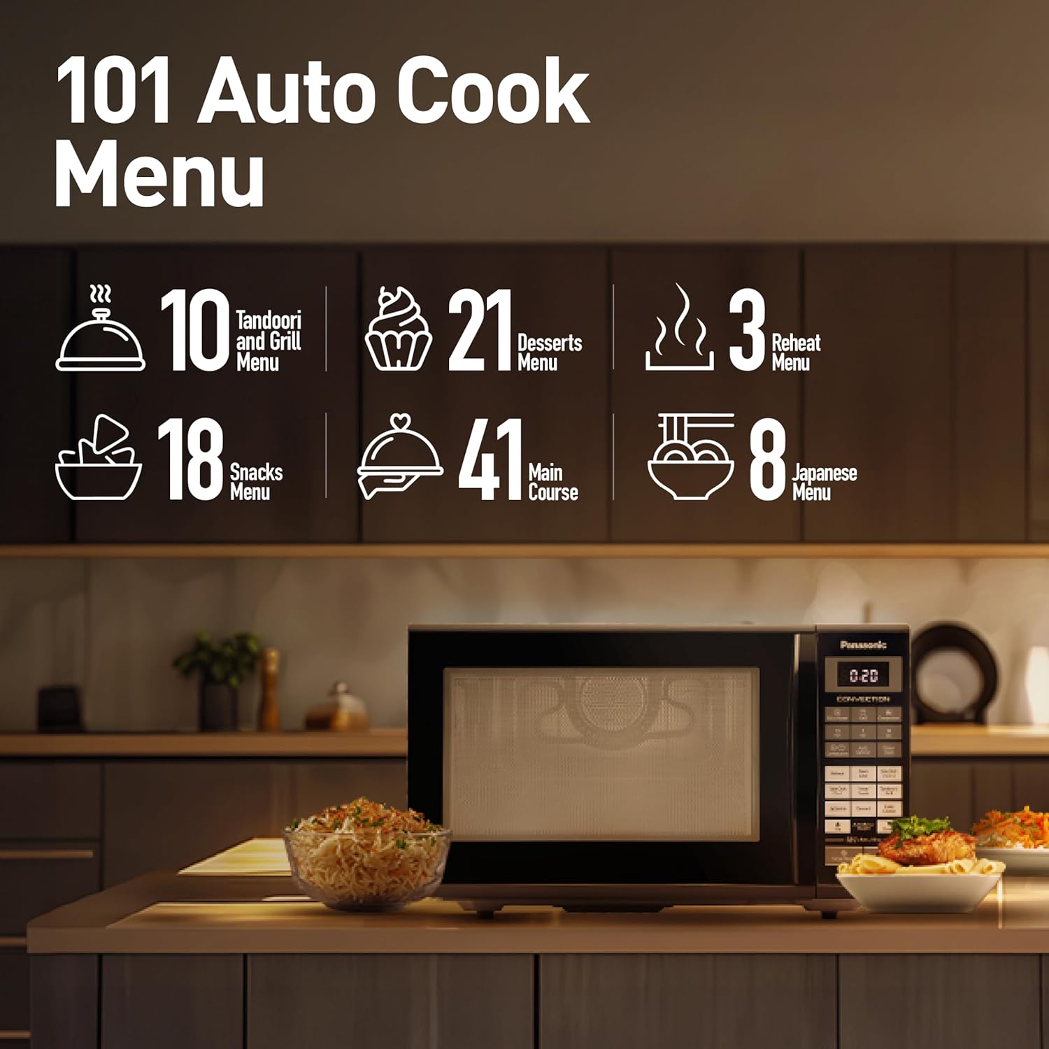 Panasonic 27L Convection Microwave Oven(NN-CT645BFDG,Black, Magic Grill) - View 4