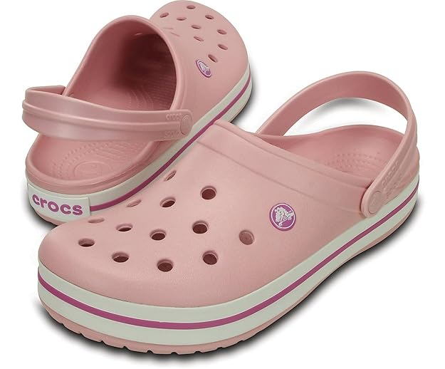 Crocs Unisex Adult Crocband Clog 11016-6MB Pearl Pink/Wild Orchid M10W12 - View 4