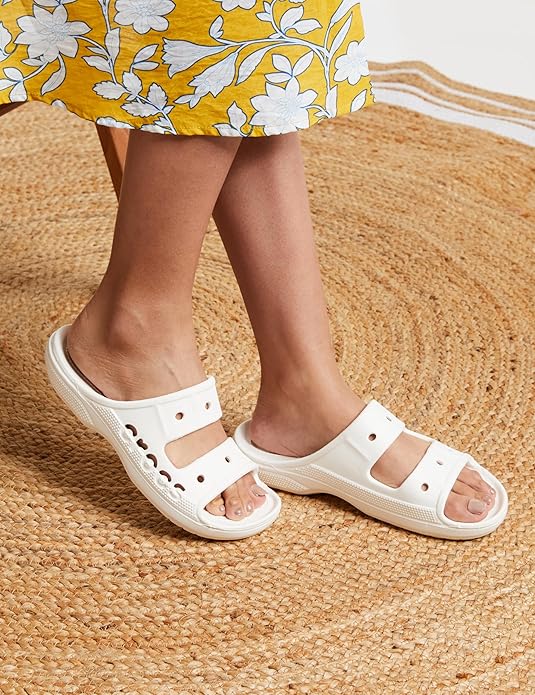 Crocs Unisex Adult Baya Sandal Whi Croslite Sandal | 207627-100 | - View 2